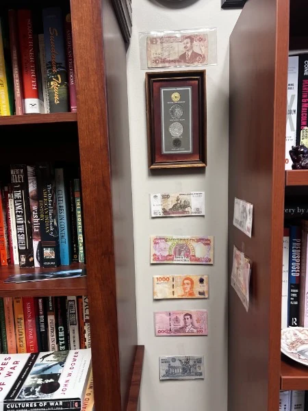 Money from around the world.