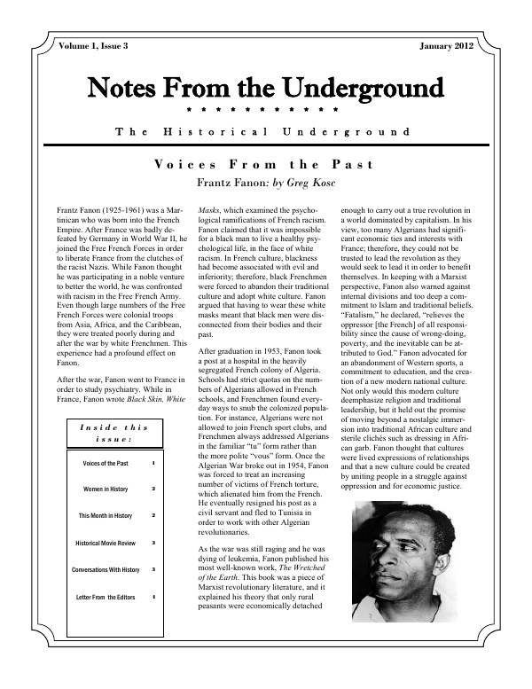 Cover of Volume 1, Issue 3